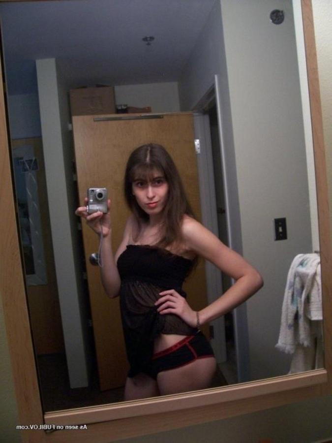 9P Chick playing with the camera for her Facebook account
