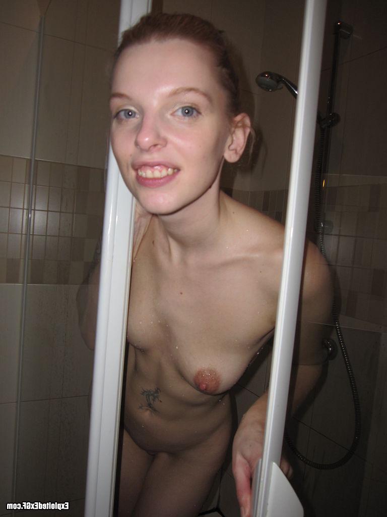 15P Sexy tiny babe ready for cock after shower