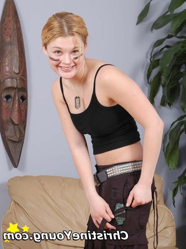 15P Beautiful secret agent Christine Young stripping and posing