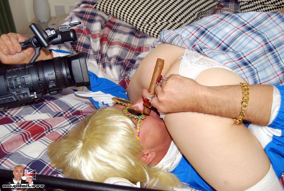 15P Dumb British bimbo enjoys a cock inside her loose pussy
