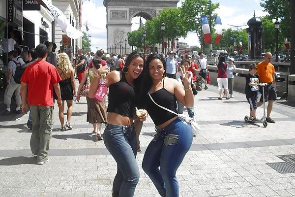 25P Andressa Soares(Mulher Melancia) in jeans pants-rock