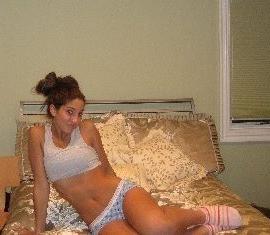 8P Bimbo dancing horny strip tease before the spy cam