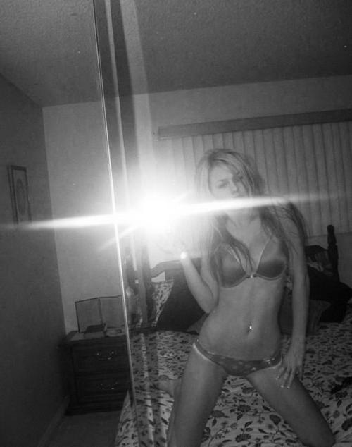 10P Sweet Brittish girl with nice boobs photographs herself by the mirror