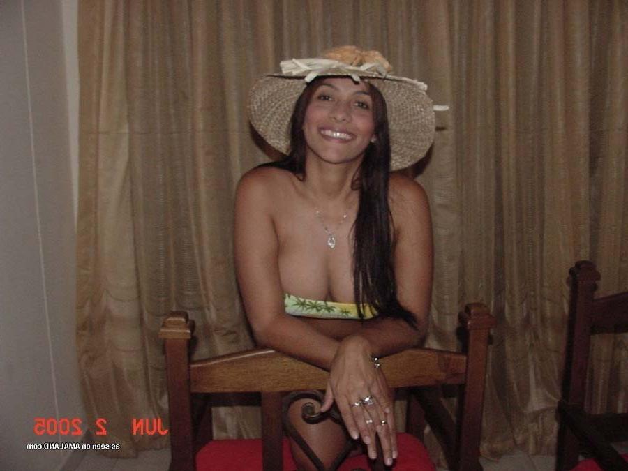 12P Cute long haired Latina loves to pose