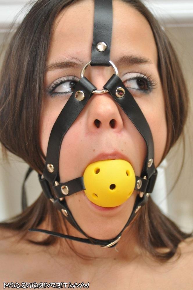 12P Tied Virgin Lilly ballgagged and tied up