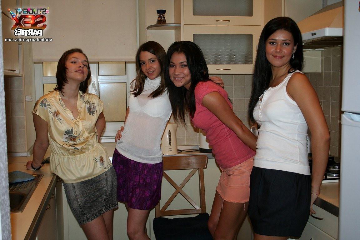 8P Foamy lesbian girls fuck in the bathroom