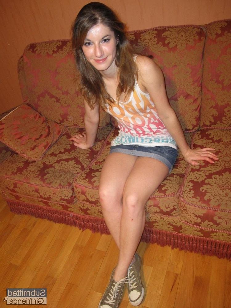 15P Sweet teen girlfriend stripping naked in private amateur picture