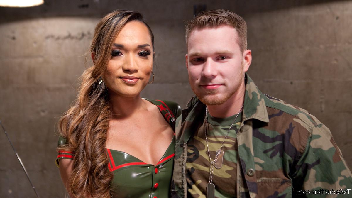 20P Army sergeant, Jessica Fox, punishes cadet, Owen Michaels, for his over sexed at