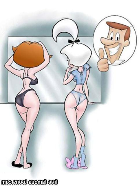 10P Famous toons Jetsons wild orgy