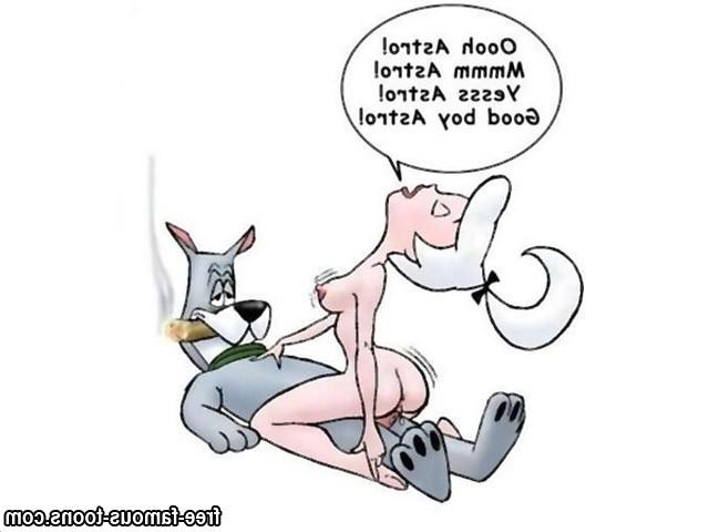 10P Famous toons Jetsons wild orgy
