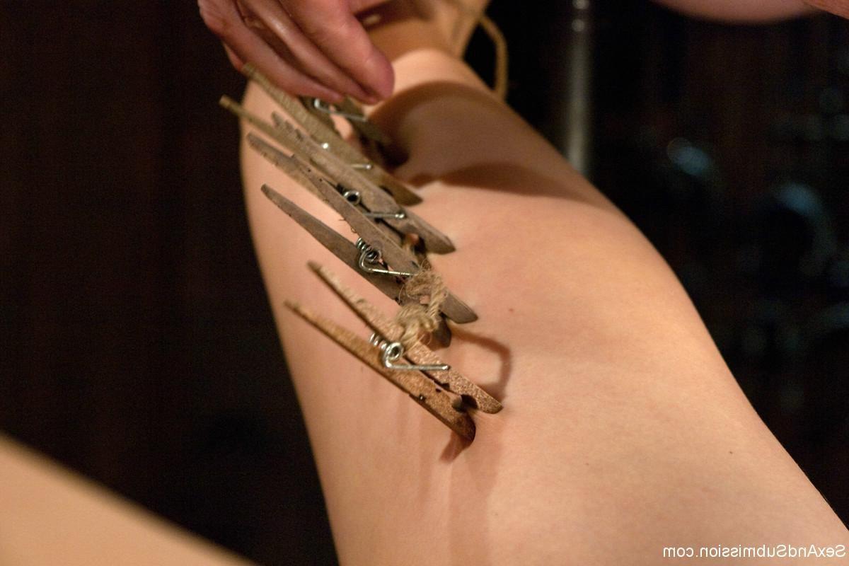 24P Two babes get tied up, punished and fucked by kinky guy
