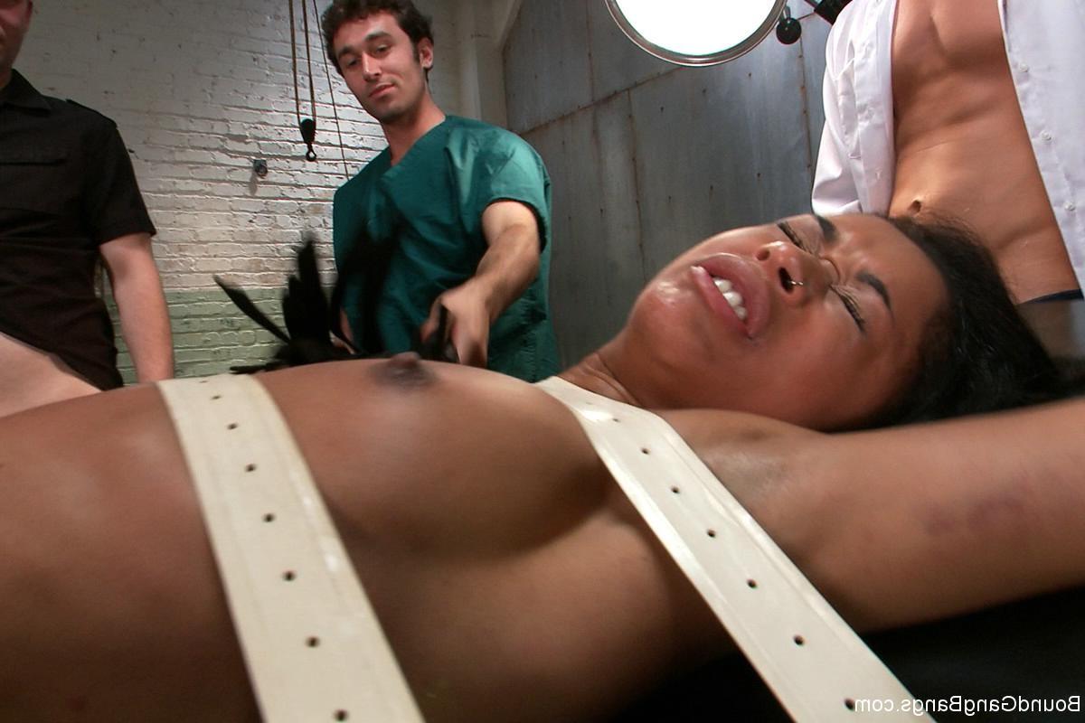 15P Sexy babe gets tied up, punished and fucked by group of guys