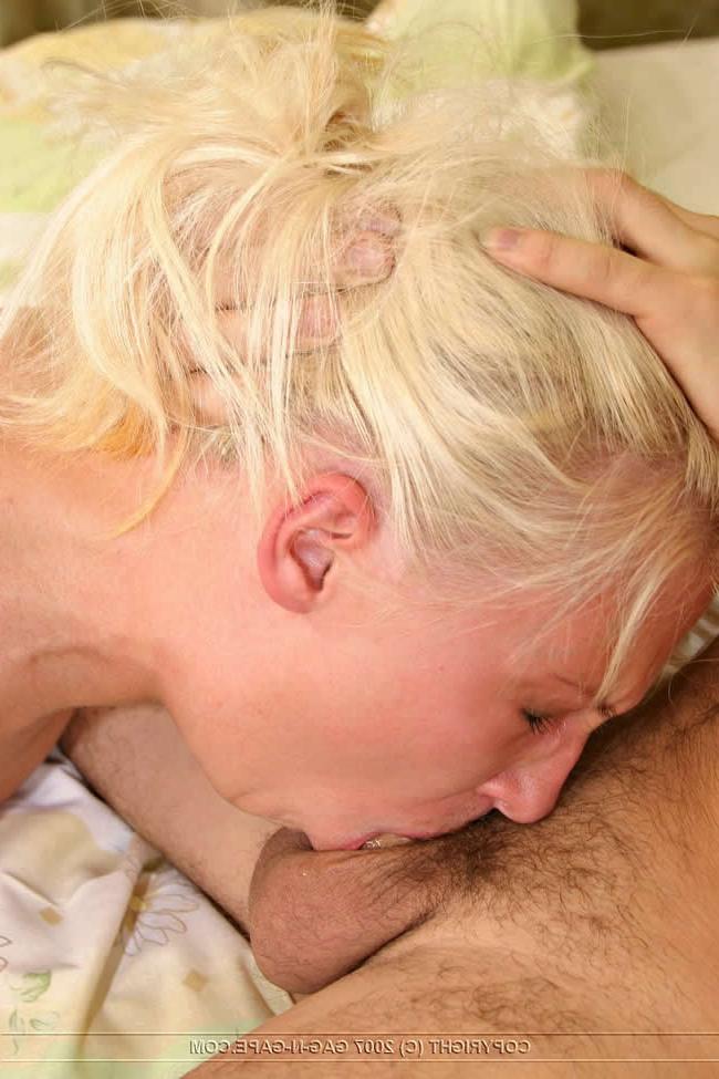 16P Blonde gets a cock rammed down her throat and stuffed in her ass