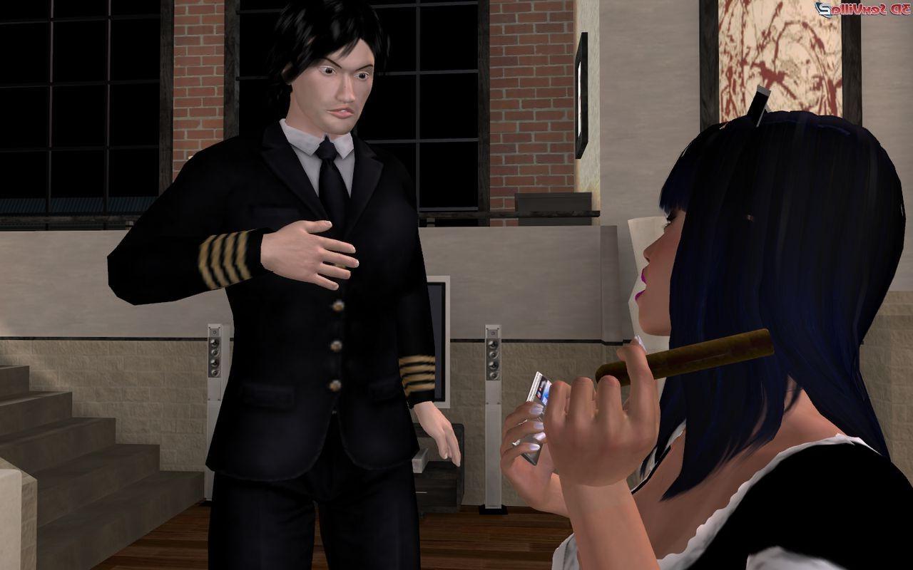 16P Stealing animated maid gets punished with a cock