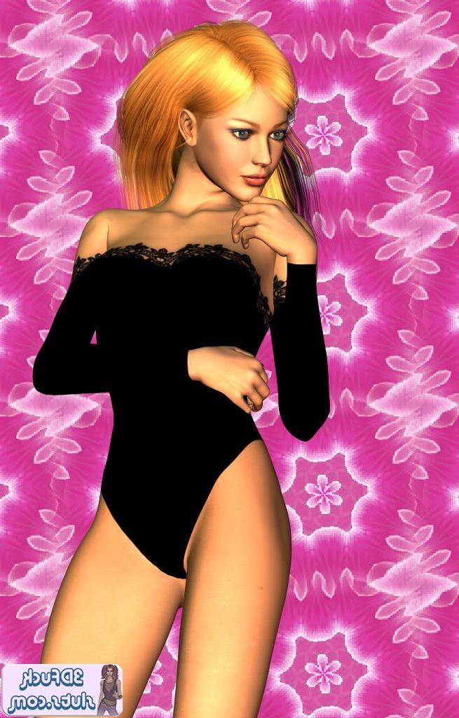 16P Toon girl in lingerie poses