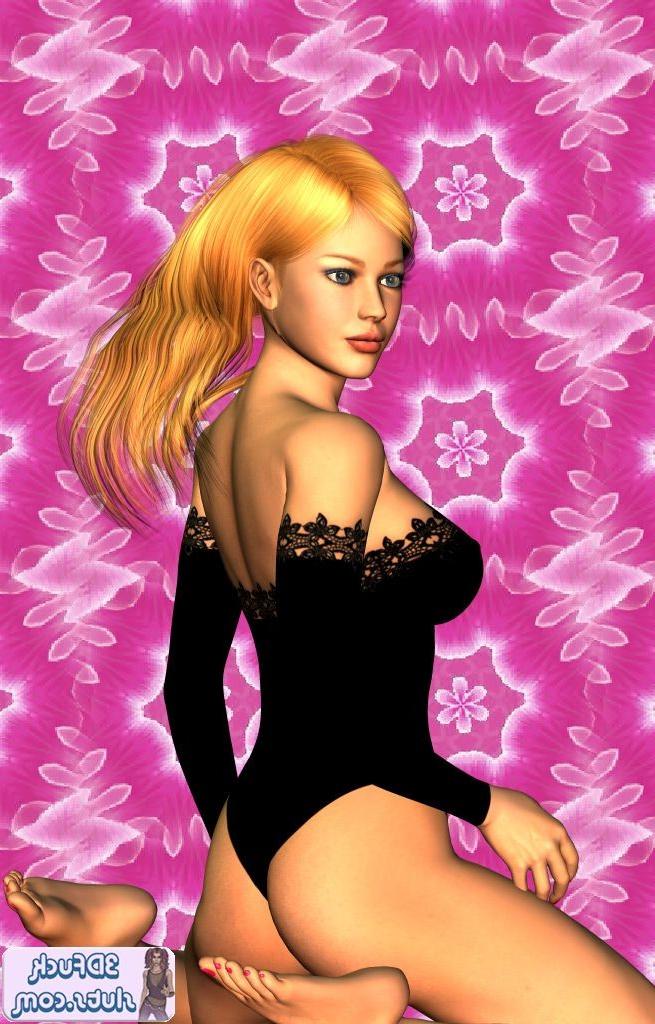 16P Toon girl in lingerie poses