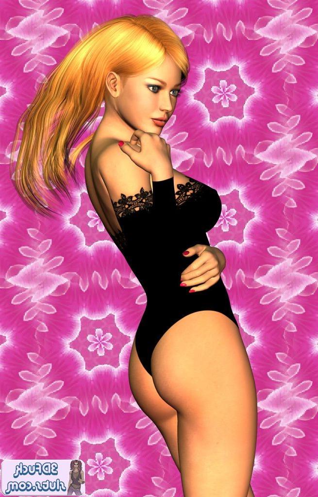 16P Toon girl in lingerie poses