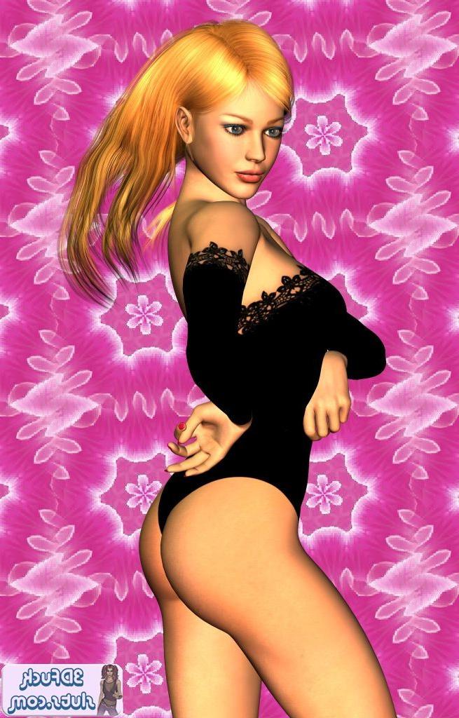 16P Toon girl in lingerie poses