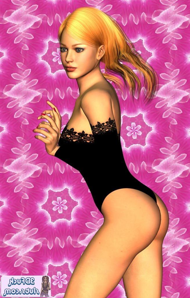 16P Toon girl in lingerie poses