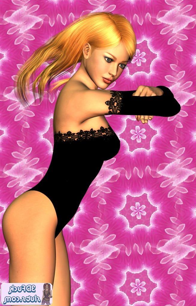 16P Toon girl in lingerie poses