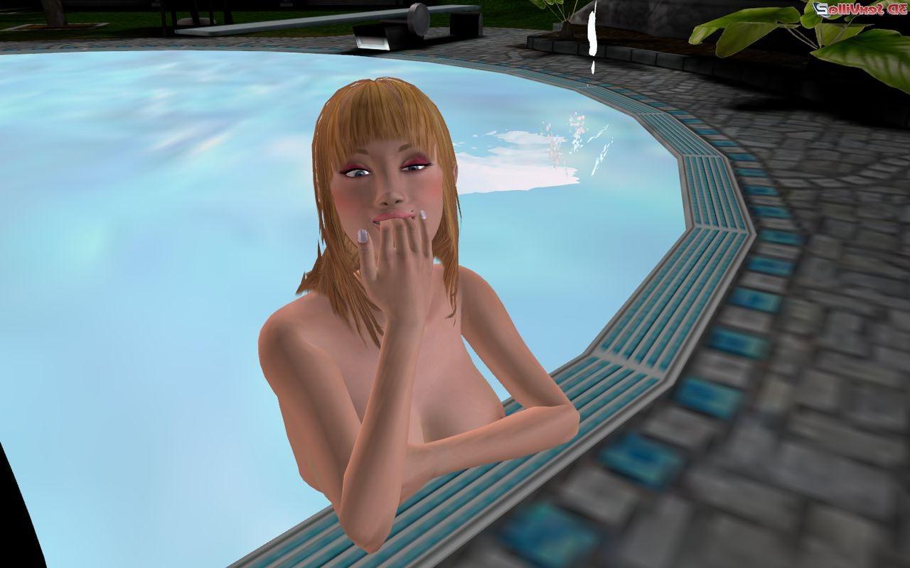 16P 3d bikini model gets cock hunger during a shoot