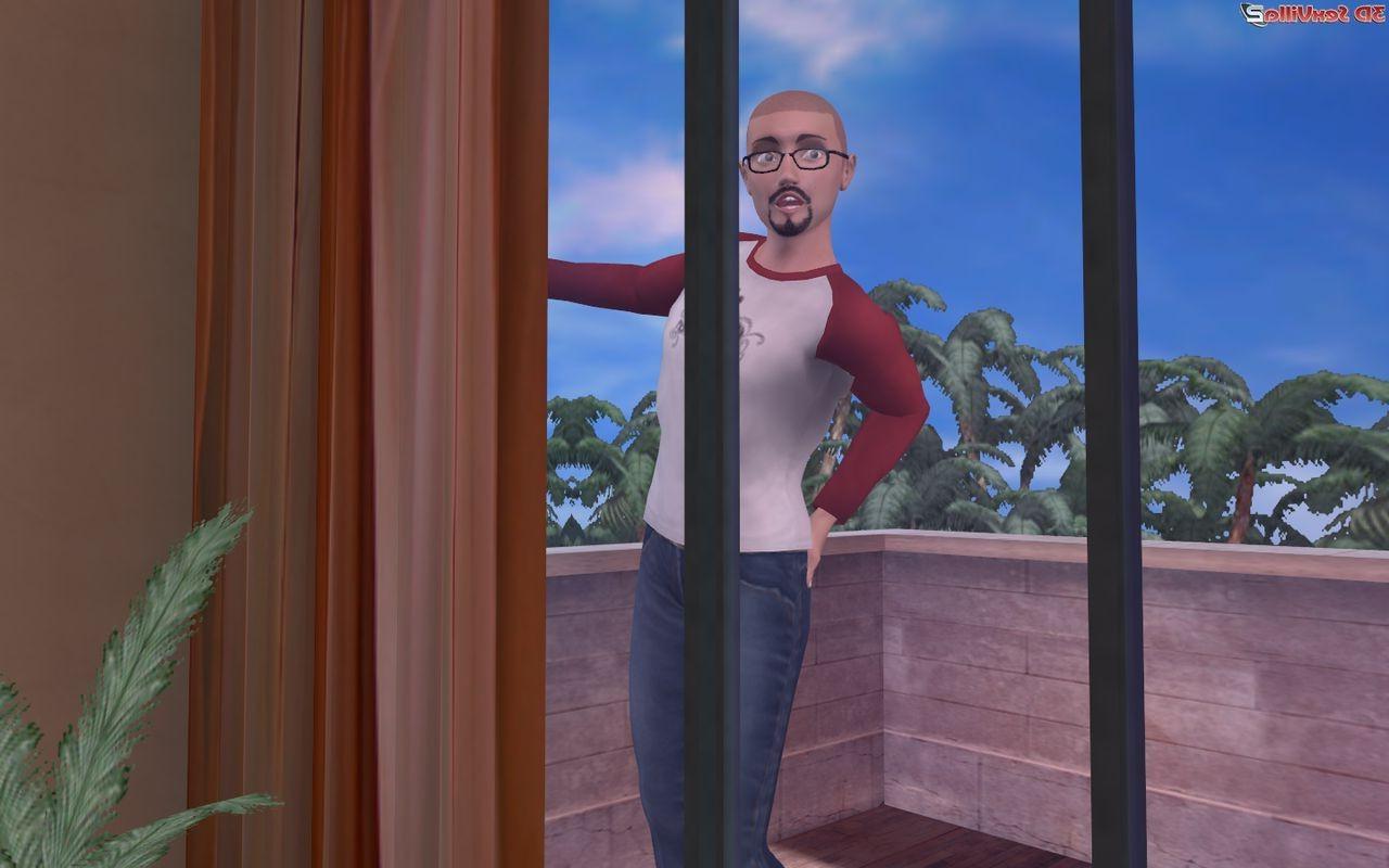 16P 3d voyeur watching two lesbians in the bedroom