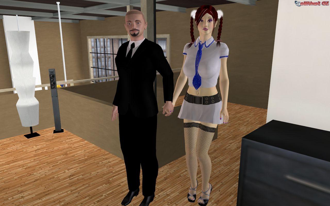 16P Animated asian teen as a present for a horny milf