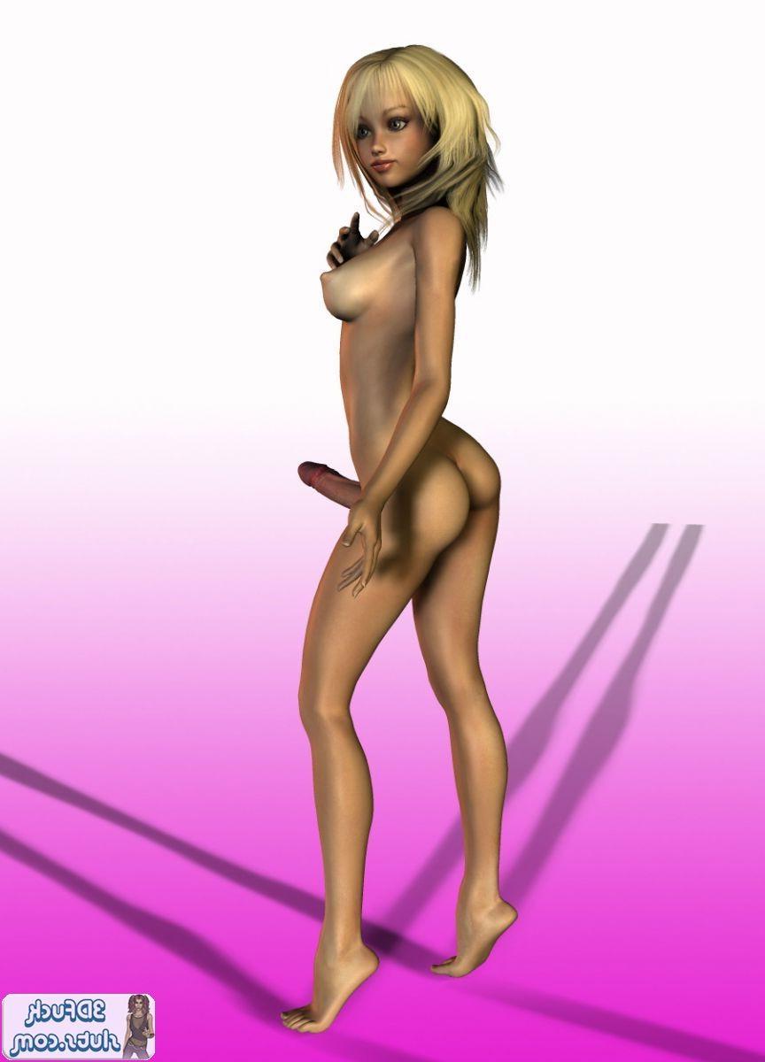 16P 3D toon dickgirl naked
