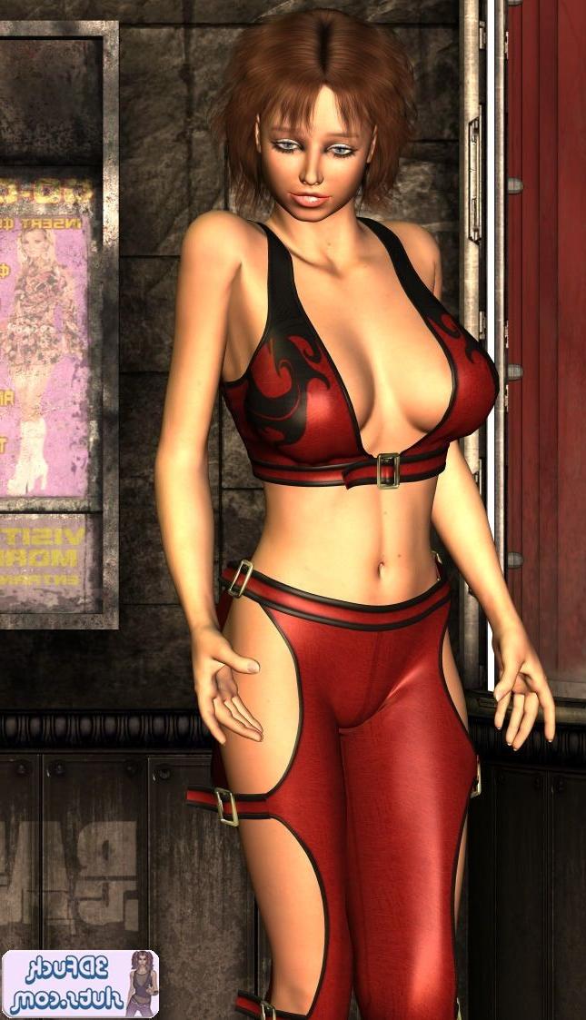 16P 3D toon babe naked