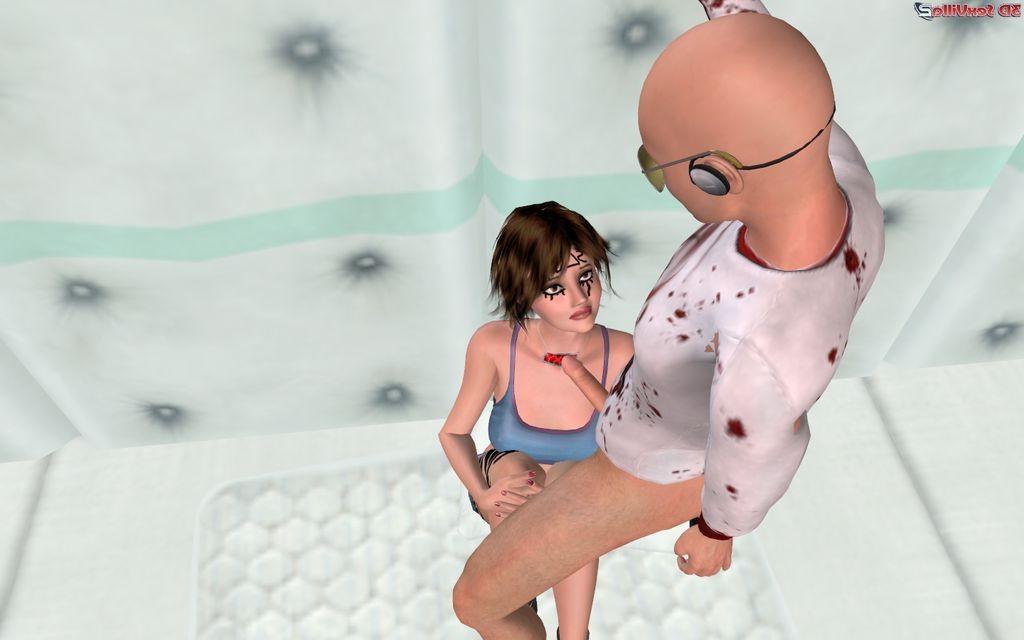 16P 3d slut banged in a padded cell by a scientist