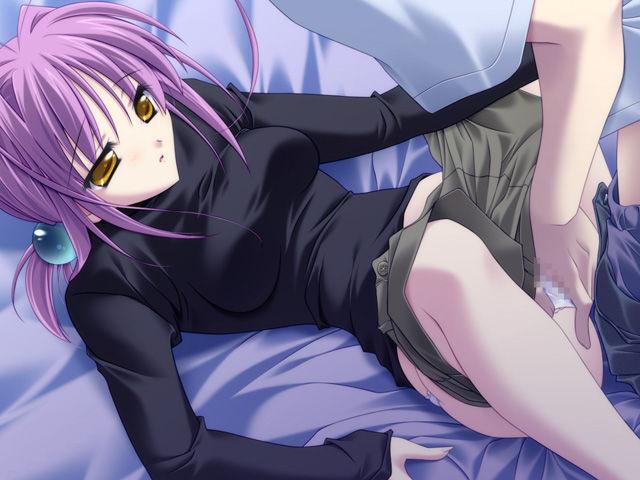 14P Blonde hentai angel shows her thick bottom  fucks with her tits