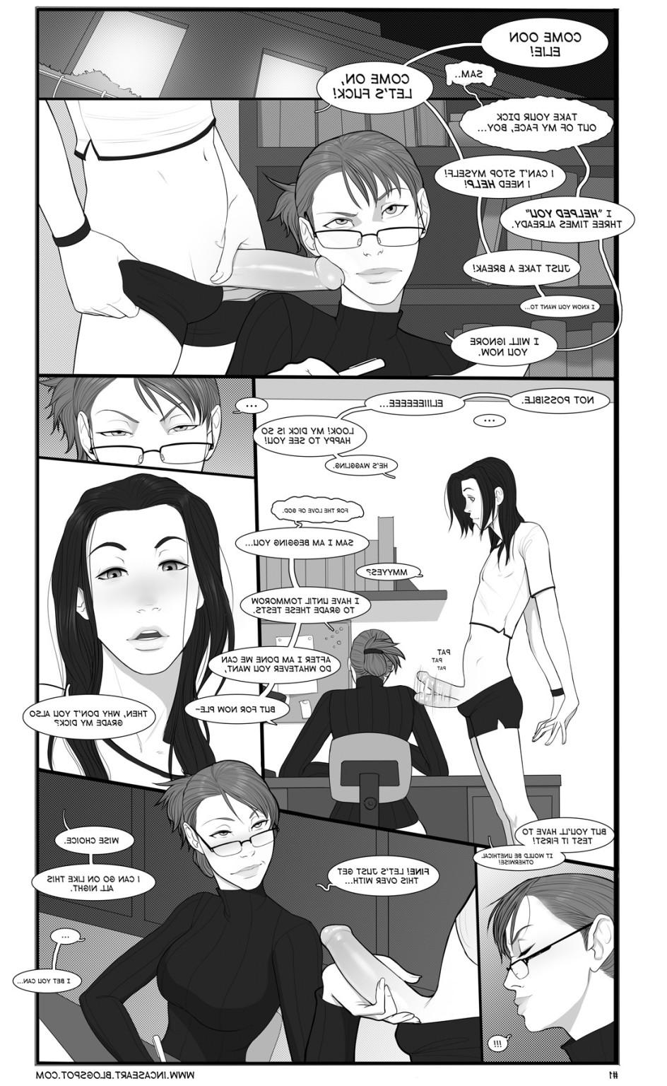 10P Futa teacher fucks dickgirl