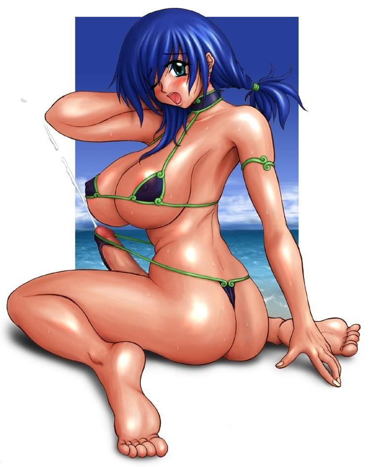 13P Bikini futanari at beach