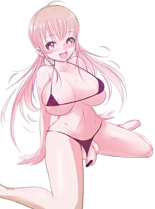14P Futanari in bikini