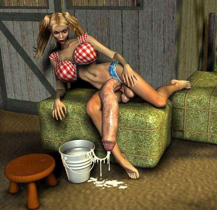 15P Long cock futanari
