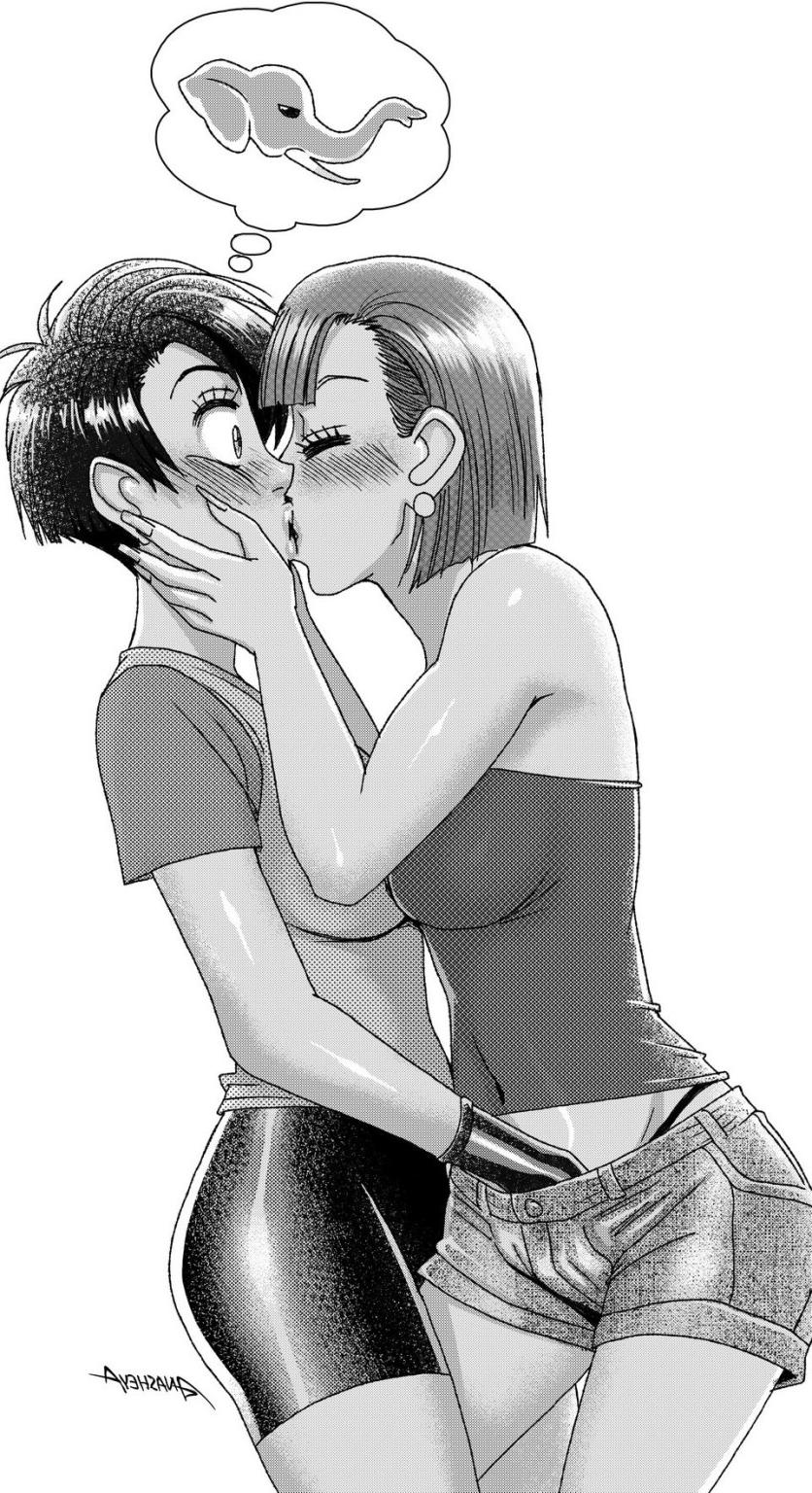 14P Futanari cocks in shorts