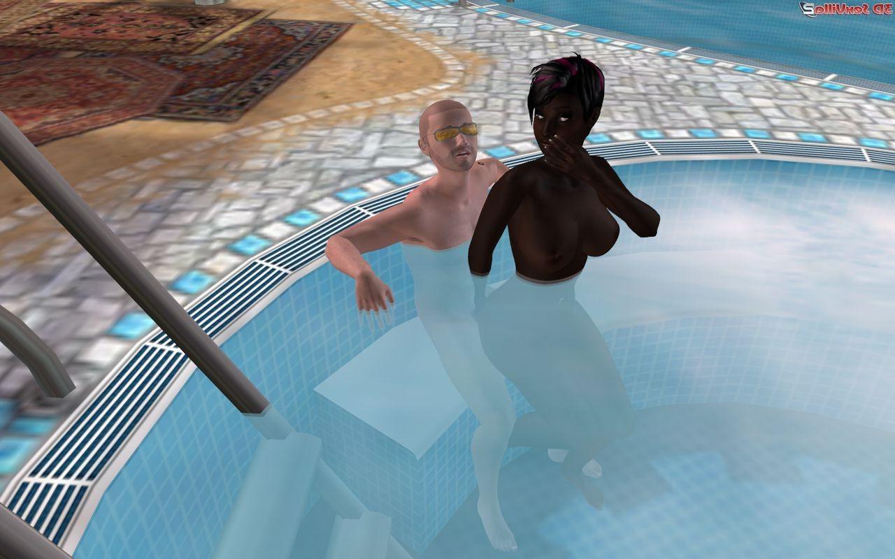 16P Black cg babe makes a white guy crazy