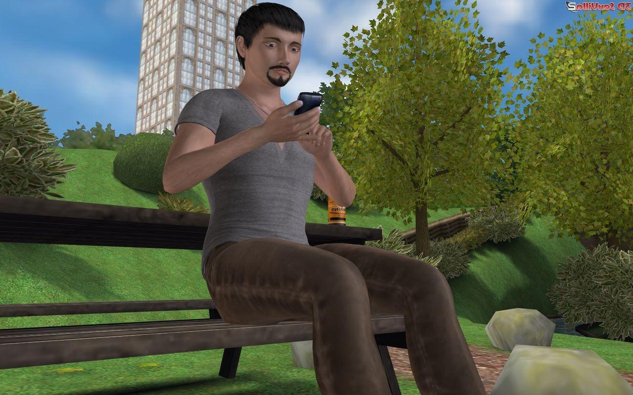 16P Anonymous 3d animated handjob in public