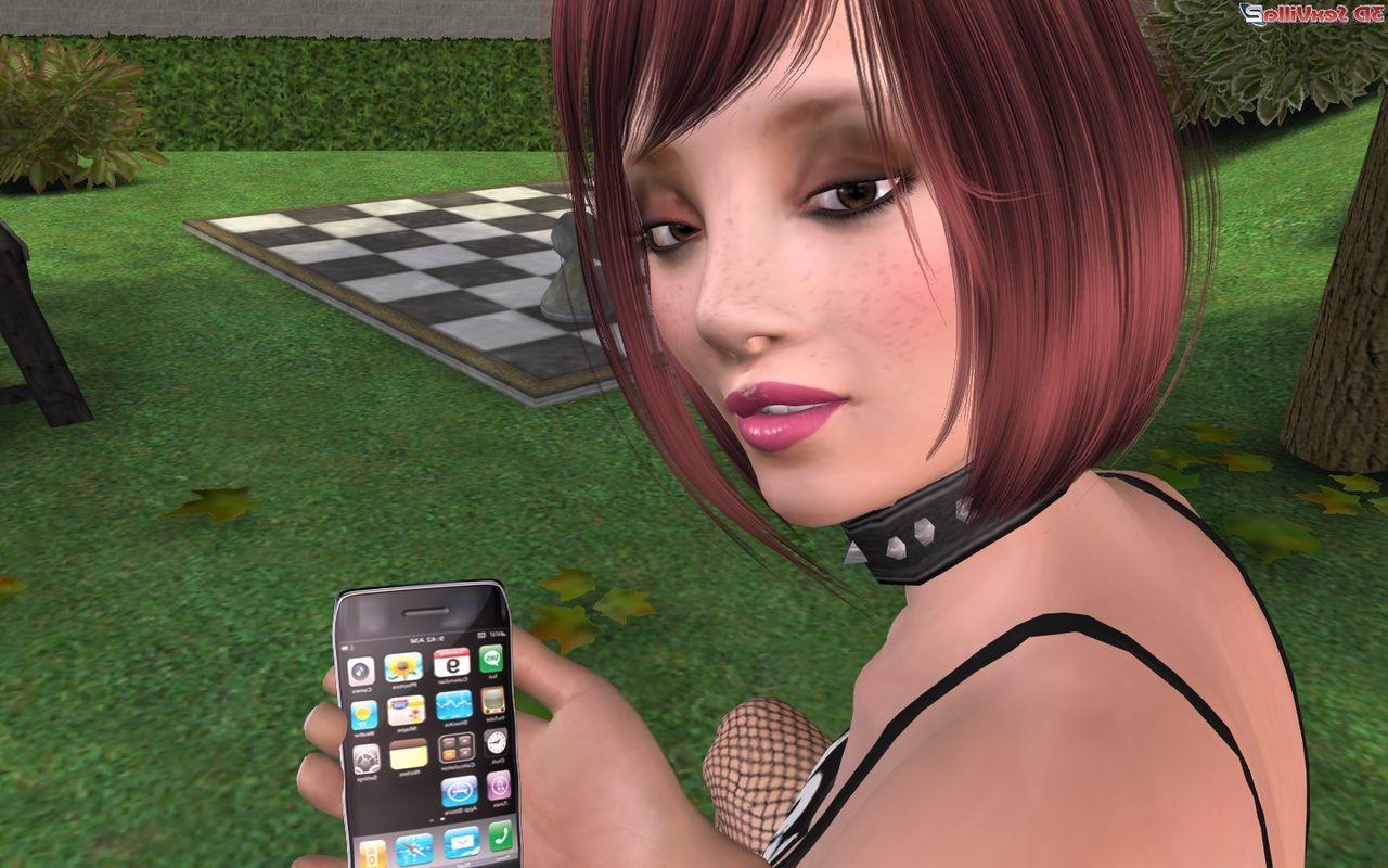 16P Anonymous 3d animated handjob in public