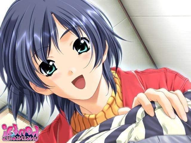 15P Erotic hentai babe showing her assets and giving head job