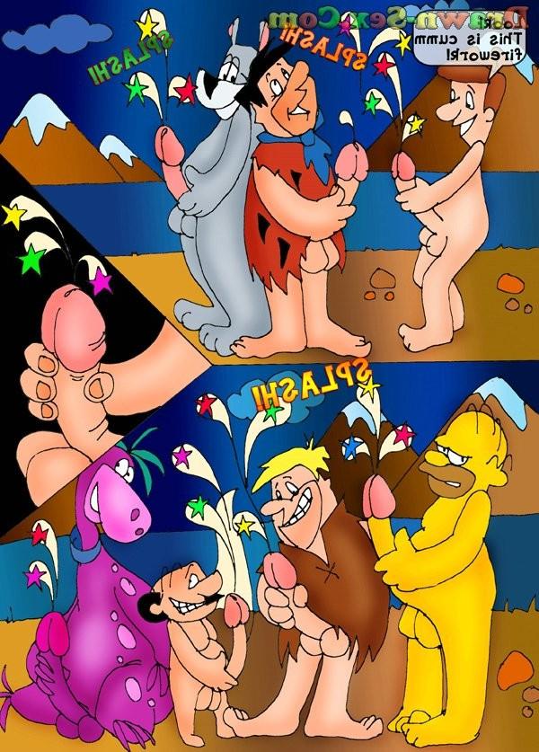 12P Flintstones fucking indoors and outdoors