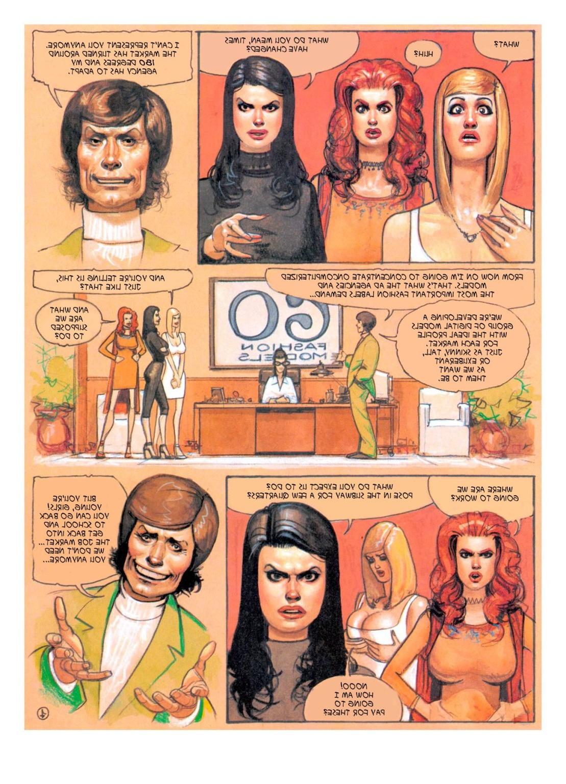 12P Porno comix with blonde on stick