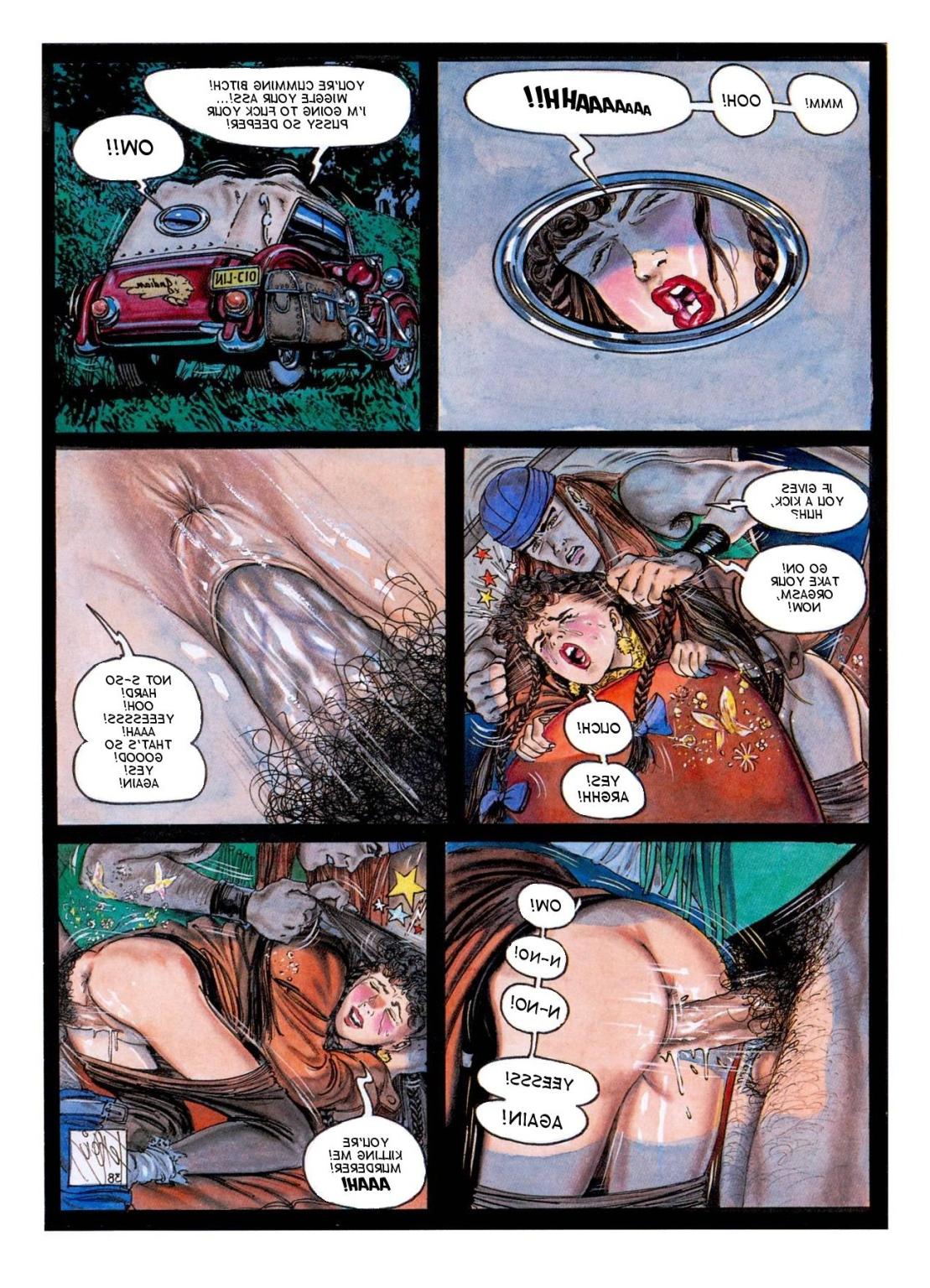 12P Girl roughly ravished in adult comix