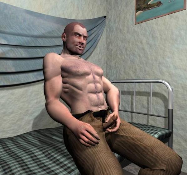16P Hard dick needed for strong man 3D gay comics