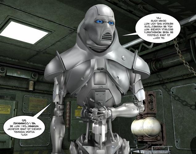 16P Gyno slaves of machines 3D bizarre comics