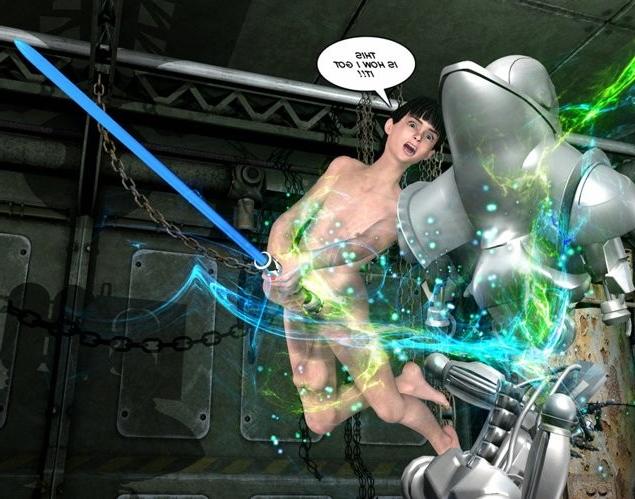 16P Gyno slaves of machines 3D bizarre comics