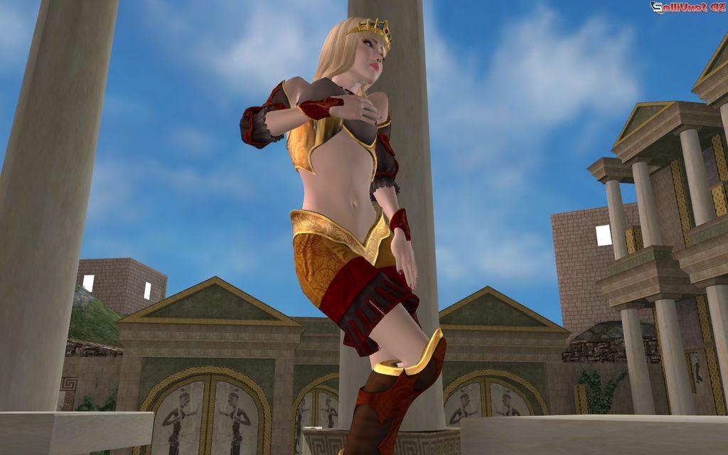 16P Animated fantasy model makes her cameraman horny