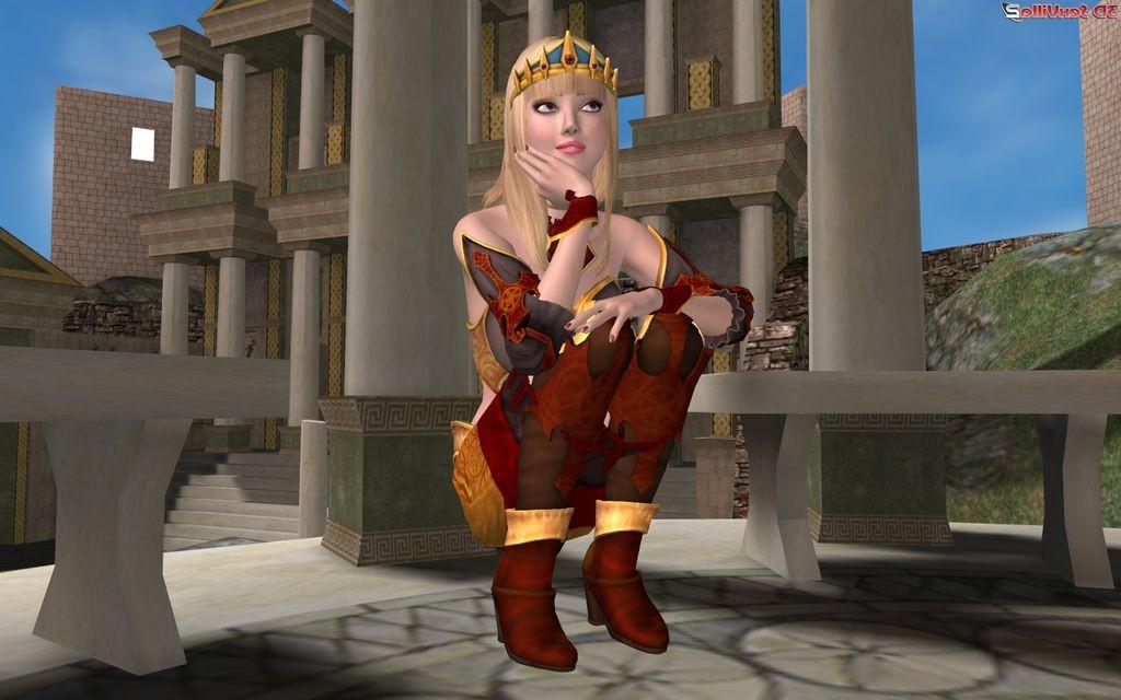 16P Animated fantasy model makes her cameraman horny