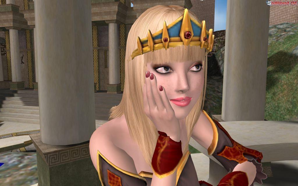 16P Animated fantasy model makes her cameraman horny