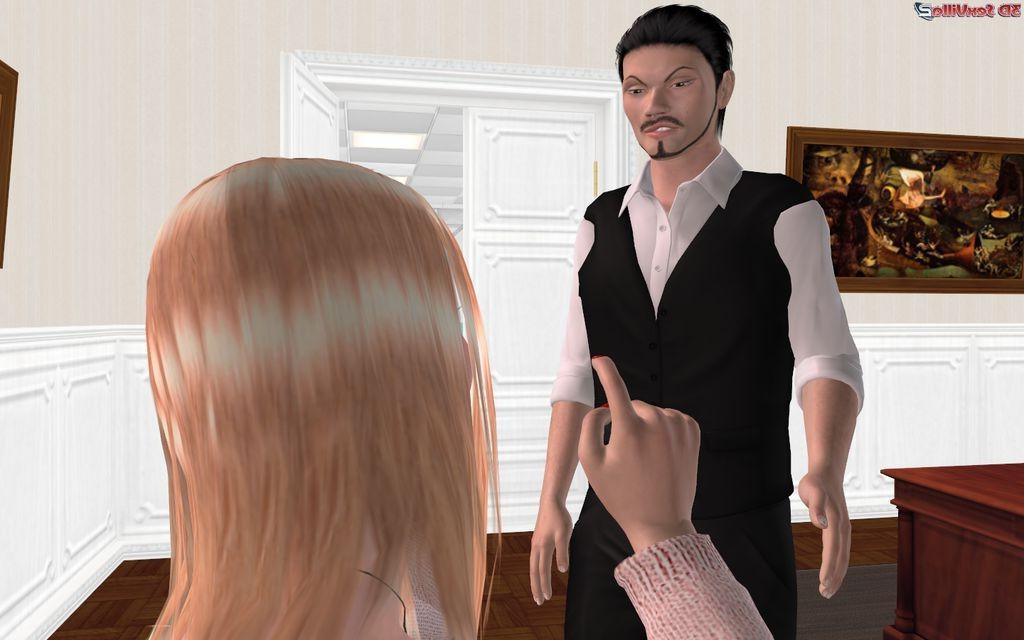 16P Phone addict 3d slut seduced and boned by her doc
